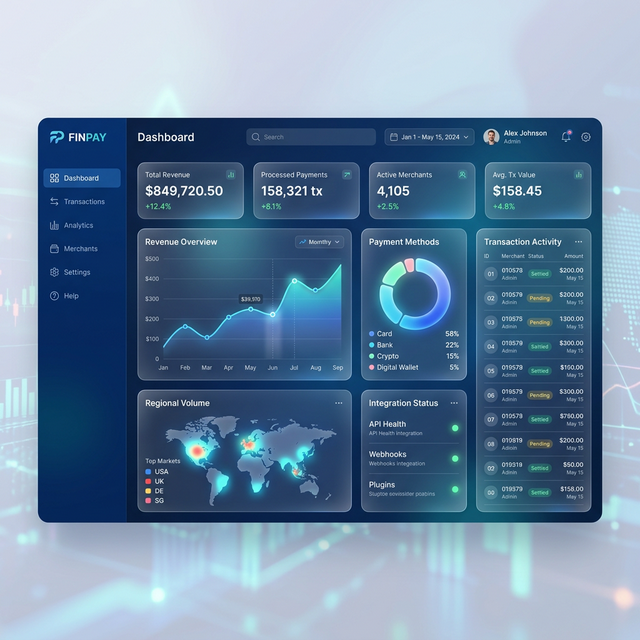 EngineCP Dashboard Mockup